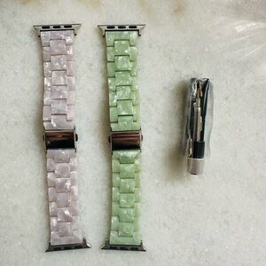 Quince Lilac and Mint Apple Watch Bands